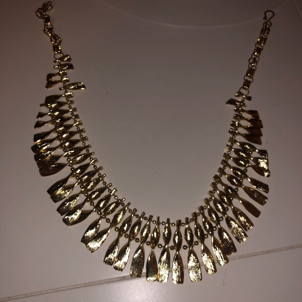 Kendra Scott gold statement necklace